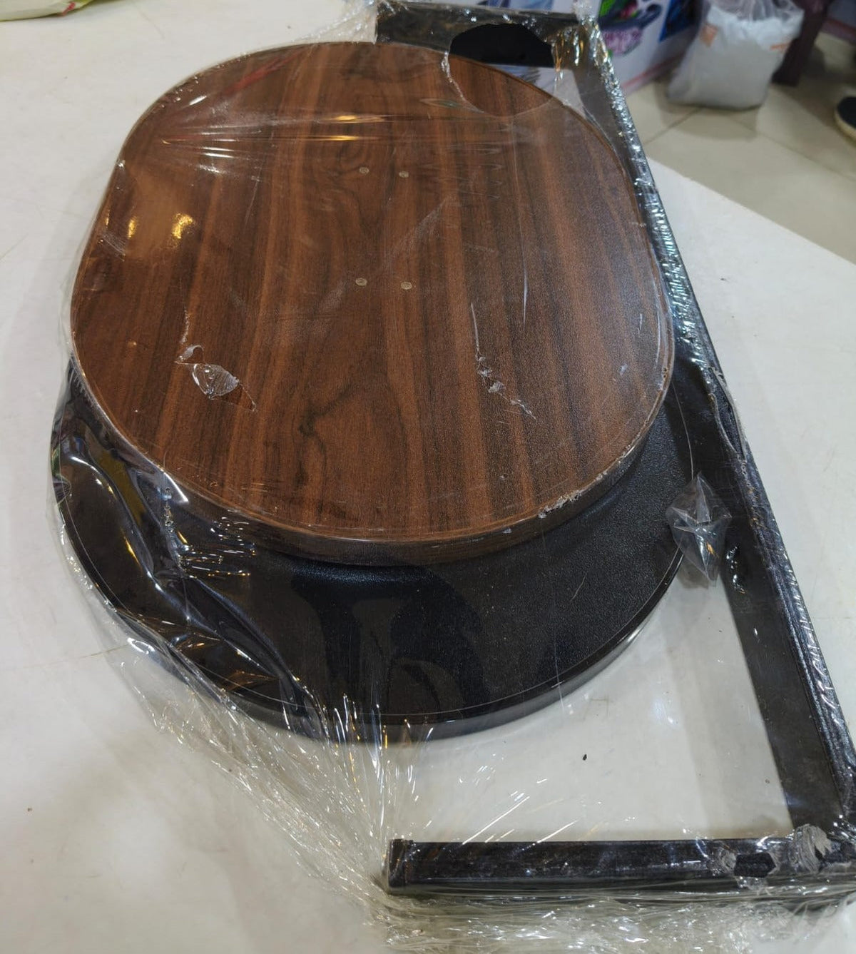 Modern C-Shaped Side Table