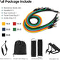 11Pcs Resistance Bands Workout Set | Exercise Bands with Handles, Door Anchor & Ankle Straps
