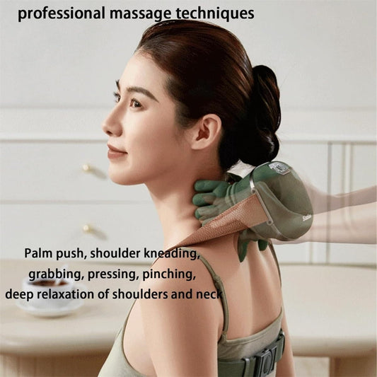 Electric Neck & Shoulder Massager – Deep Kneading with Heat