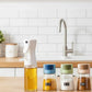 Daisy Glass Oil & Spice Organizer Set, 4-Piece Kitchen Countertop Storage Set with 3 Spice Jars 180ml and 1 Oil Bottle 245ml