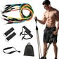 11Pcs Resistance Bands Workout Set | Exercise Bands with Handles, Door Anchor & Ankle Straps